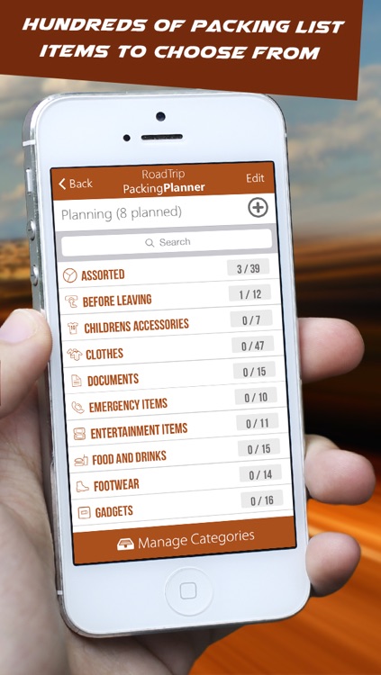 Road Trip Packing Planner - List of things that you should pack for a summer or winter Car/Bus Roadtrip screenshot-4