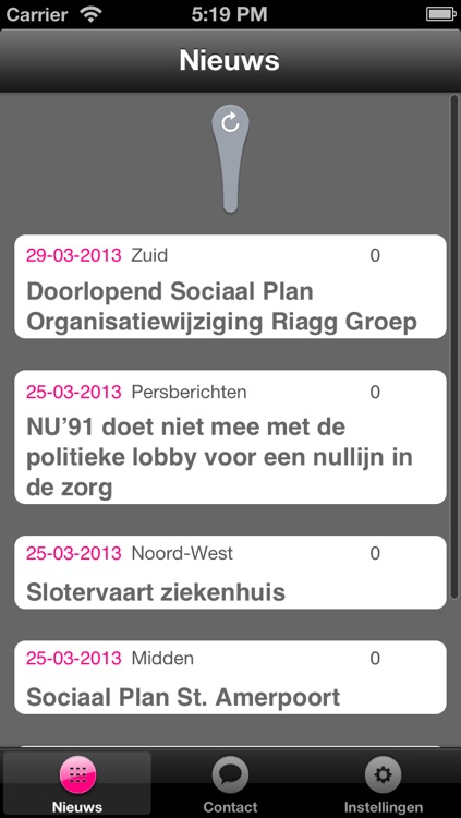 Nieuws app