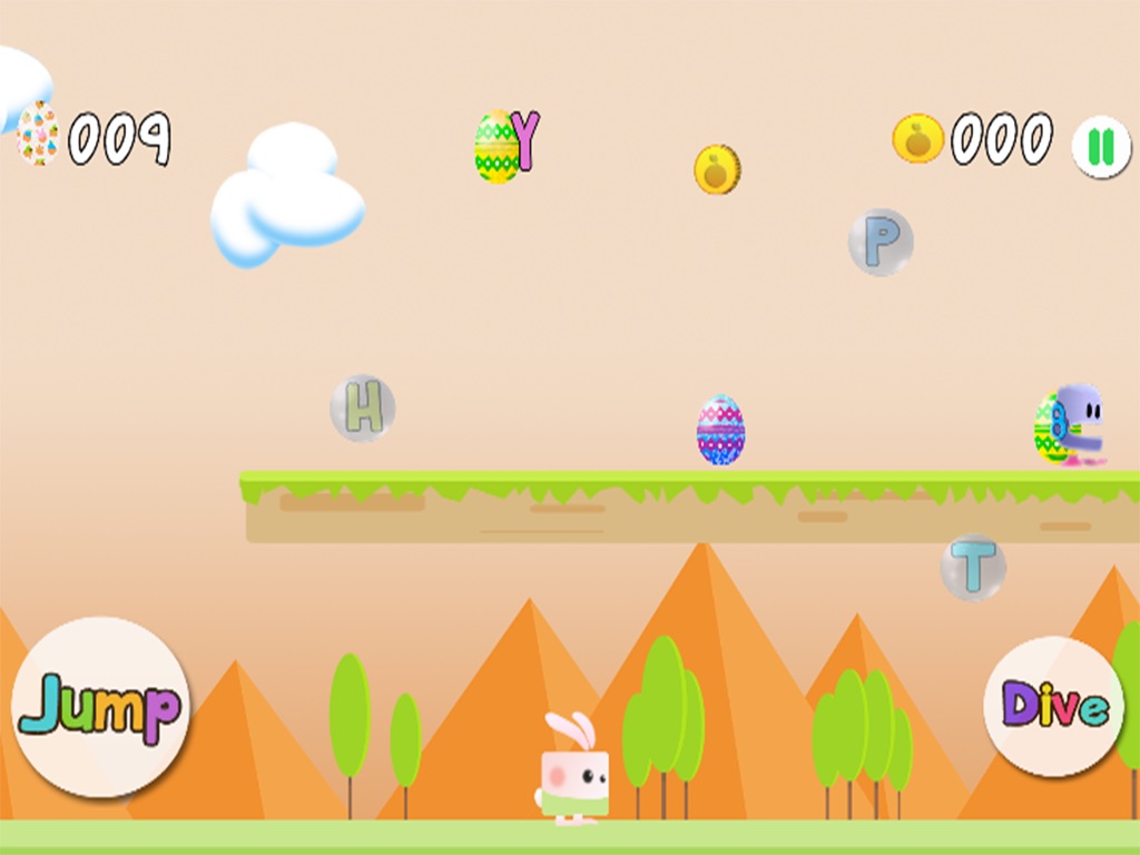 Easter Egg Bunny Runner HD screenshot 2