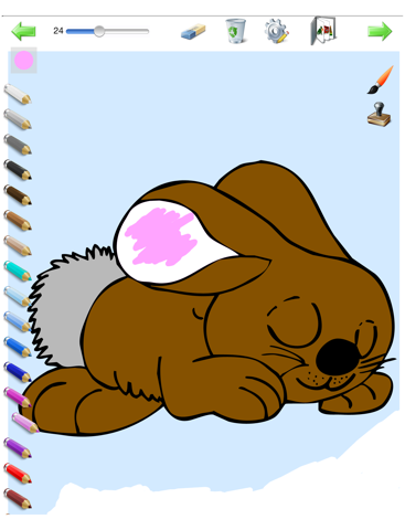 Livre de coloriages pour iPad - Pour tous les goûts et tous les âges avec de nombreux crayons de couleur, de multiples formes de pinceau et des autocollants screenshot 2