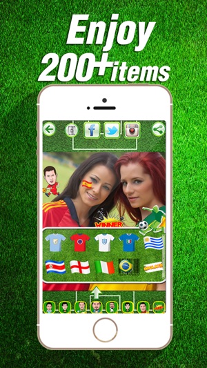 Cheer World Football Soccer Booth Sticker - 2014 Brazil Edit(圖2)-速報App