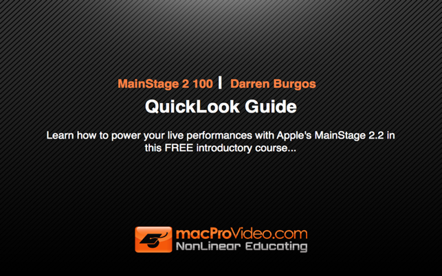 Course for MainStage 2 - QuickLook Guide(圖1)-速報App