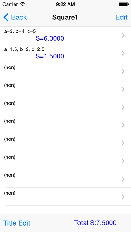 Square calculator(heron Formula) Triangle S
