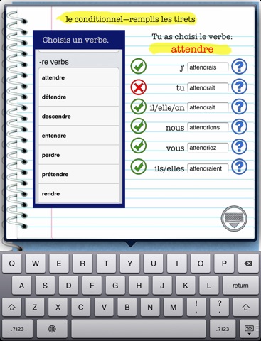 Regular French Verb Conjugation, Review and Practice screenshot 3