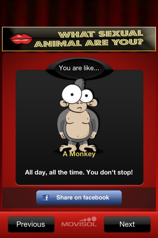 What Sexual Animal are you?: your attitude towards sex screenshot 4