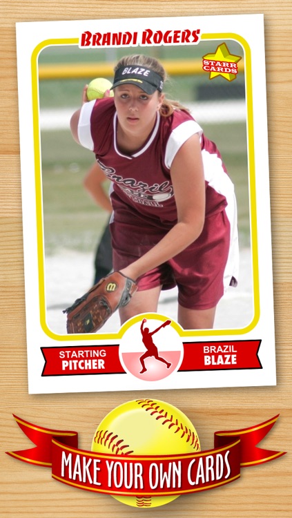 Softball Card Maker - Make Your Own Custom Softball Cards with Starr Cards