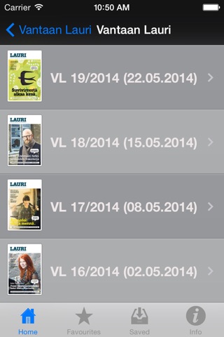 Vantaan Lauri for iPhone screenshot 2