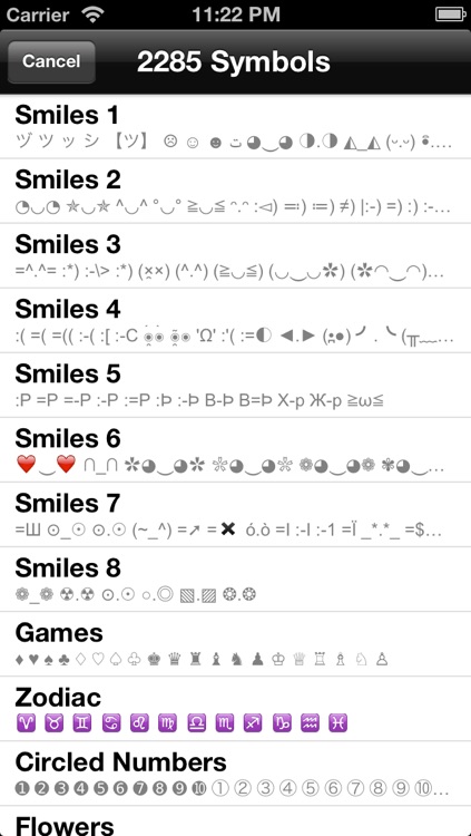 Special Symbols for Facebook, Twitter, Texts & Email screenshot-3