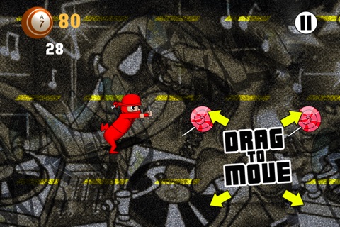A Agent Gentleman Ninja vs Parody Subway Monsters of Chaos - Escape of the Comic Dark Attacks FREE screenshot 2