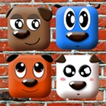 The Little Puppies, small casual brain trainer logical two player game for kids and girls.