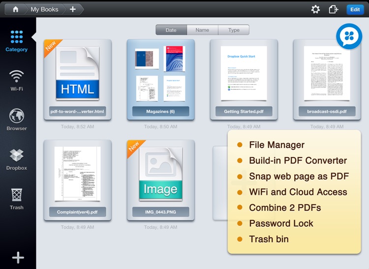 DocAS - PDF Converter, Annotate PDF, Take Notes and Good Reader