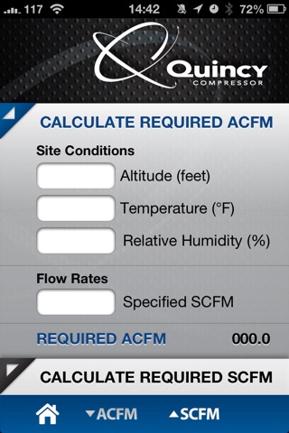 Quincy Compressor Flow Rate App screenshot 2