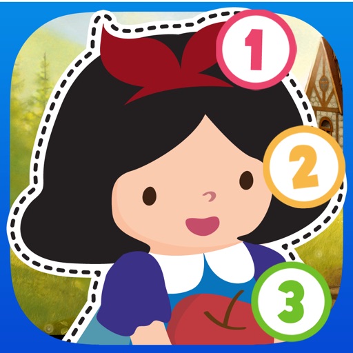 Kids Puzzle Teach me Tracing & Counting with Snow White and the 7 dwarfs: Draw your own prince, princess or huntsman and experience a magical fairy tale