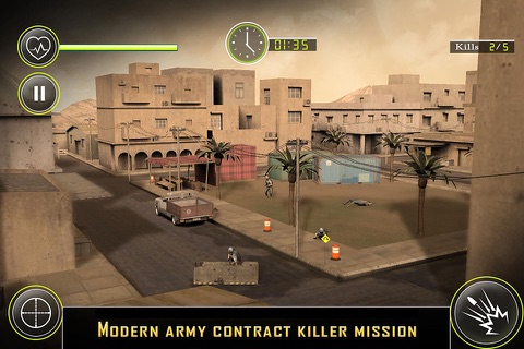 Modern City Sniper Mission 3D - Army Contract Killer Encounter & Assassin Terrorists screenshot 3
