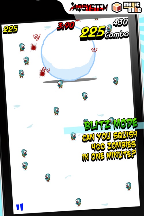 Squish The Zombies - Fun Time Killer Game with snowball