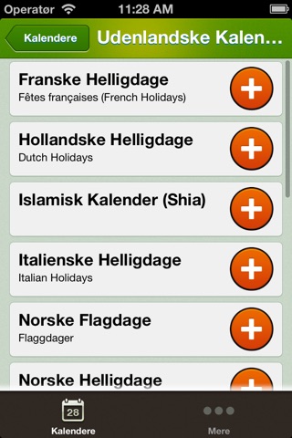 Danske Kalendere screenshot 4
