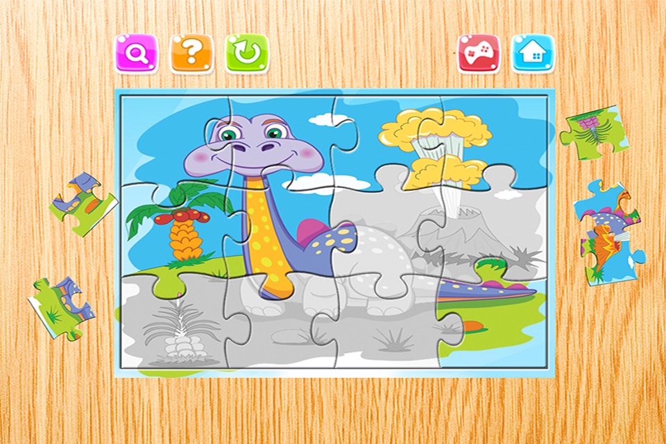 Dino Puzzle Games Free - Dinosaur Jigsaw Puzzles for Kids and Toddler - Preschool Learning Games screenshot 4