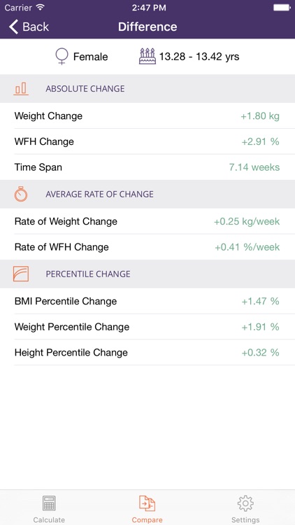 Instant Weight For Height screenshot-4