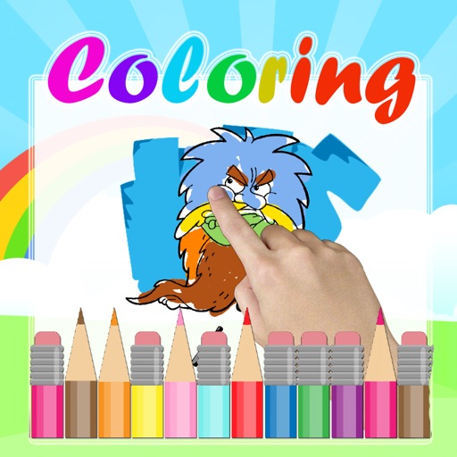 Cartoon Coloring Pages Trolls Stones Game for Kids icon
