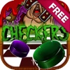 Checkers Board Puzzle Free - “ Monsters and Beasts Game with Friends Edition ”