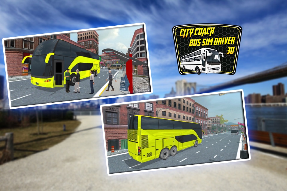 Real City Coach Bus Driver Simulator 3D screenshot 2
