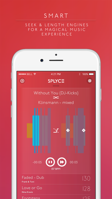 Splyce - fancy music player with audio and visual magical powers screenshot