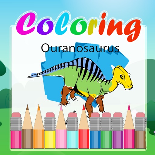 Dinosaurs Jurassic Coloring Pages with Names Game for Kids Icon