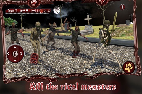 Zombie Racer Monsters Night: A Highway of Death screenshot 2