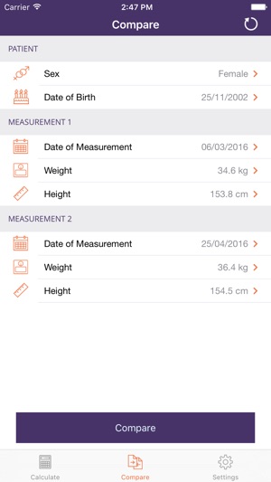 Instant Weight For Height(圖4)-速報App