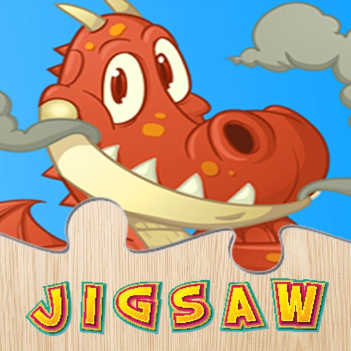 Dinosaur And Dragon Puzzle - Dino Jigsaw Puzzles For Kids Toddler and Preschool Learning Games