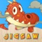 Dragon & Dinosaur jigsaw puzzle free game for toddler, kids, boy, girl or children