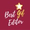 Best Gif Maker user to create a gif by building each frame content such as the background image, the background color and the text with its font and its color