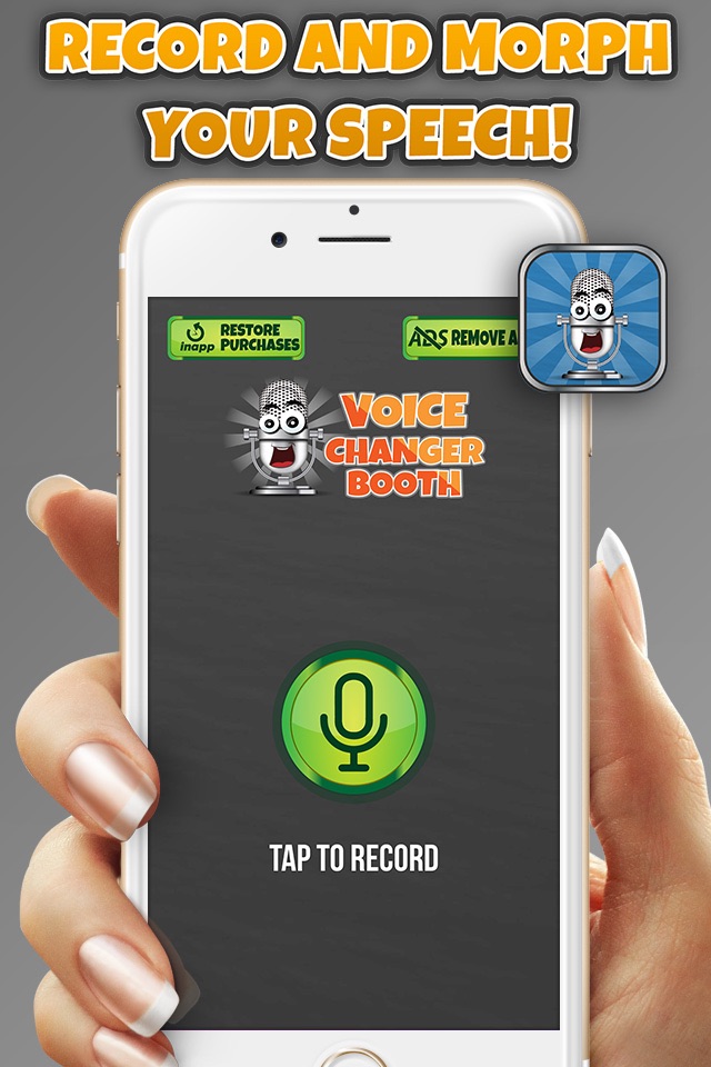 Voice Changer Booth – Sound Recorder Effects and Speech Modifier App Free screenshot 3