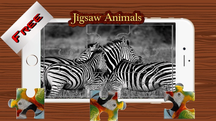 Animals Photo Jigsaw Puzzle - Magic Amazing HD Puzzle for Kids and Toddler Learning Games Free