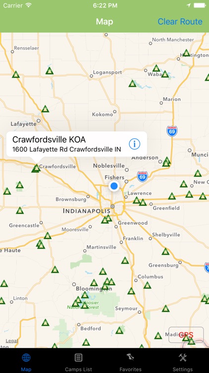Indiana – Camping & RV spots