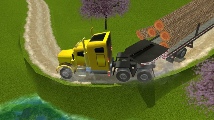 Extreme cargo driving hill transporter truck 3D – Transport real sports car rides, mountain tree logs & off road trucker parking game screenshot-3