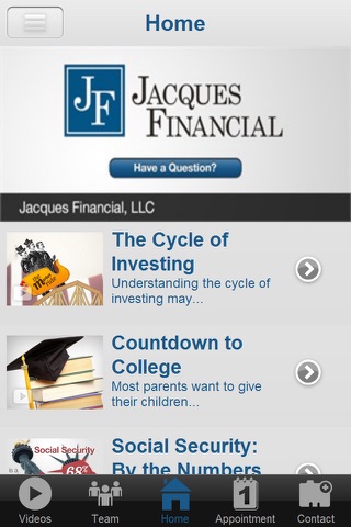 Jacques Financial screenshot 2