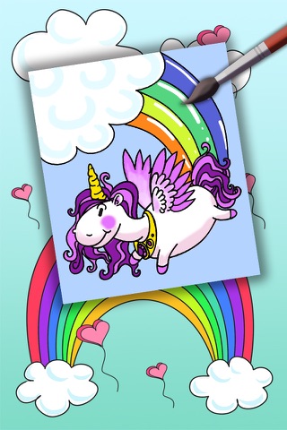 Unicorns Coloring Book screenshot 2