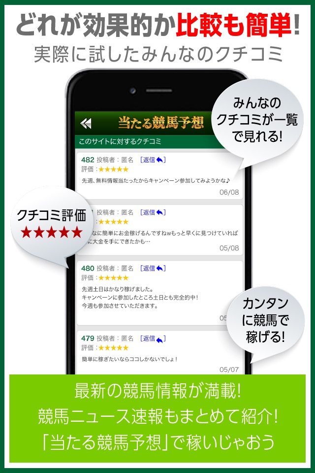 当たる競馬予想はコレだ！-稼げる無料情報で馬券収支をアップさせるアプリ screenshot 3