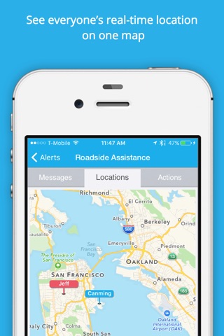 Megafone - Alert-based group messaging and location sharing screenshot 4