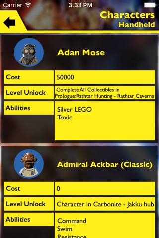 Gamer's Guide for LEGO Star Wars: The Force Awaken - Ultimate Fan Guide App screenshot 4