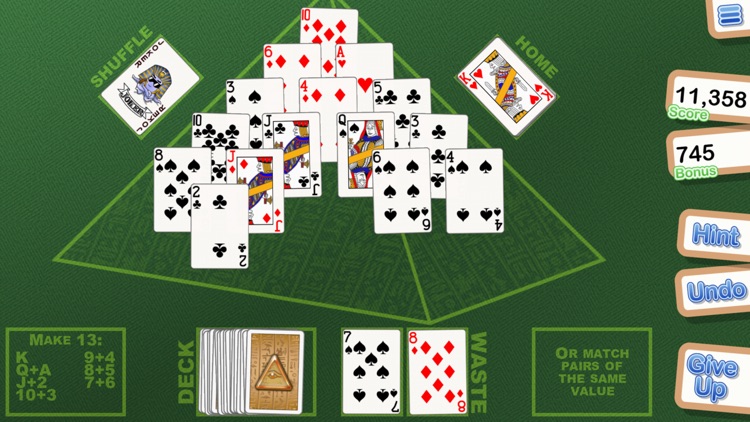 Crystal Pyramid Solitaire screenshot-3