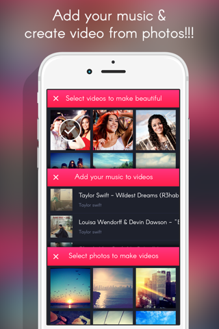 Video Editor : movie maker, photo to video maker, Trim Video, Add videos to music & Video filter for Social screenshot 3