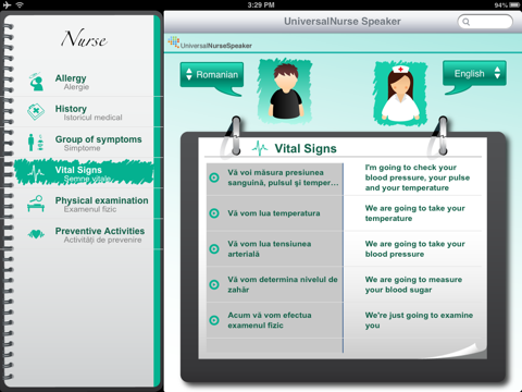 UniversalNurse Speaker: Translator for Nurses with Audio screenshot