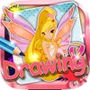 Drawing Desk Winx Club : Draw and Paint Coloring Books For Free