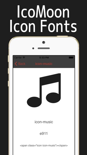 IcoMoon Cheatsheet - Icon Font with tagline(圖2)-速報App