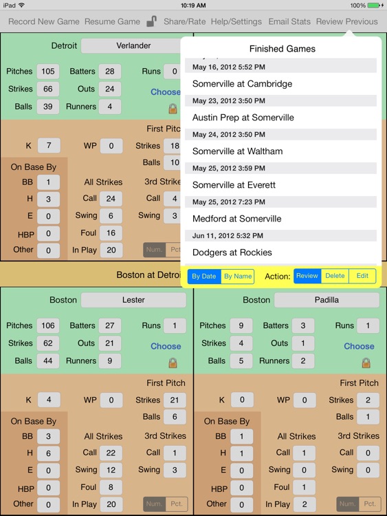 OnScreen Baseball & Softball Pitch Counter for iPad screenshot-3
