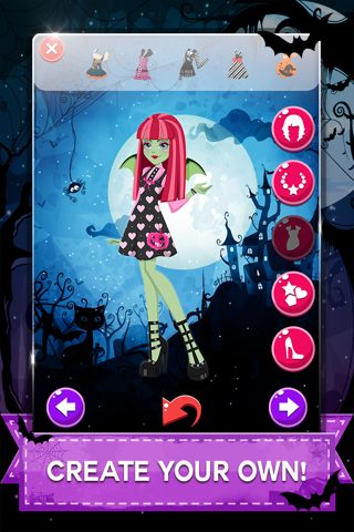 " Descendants of Monster Girl " Dress-up - Ever after Halloween hight party salon game screenshot 3