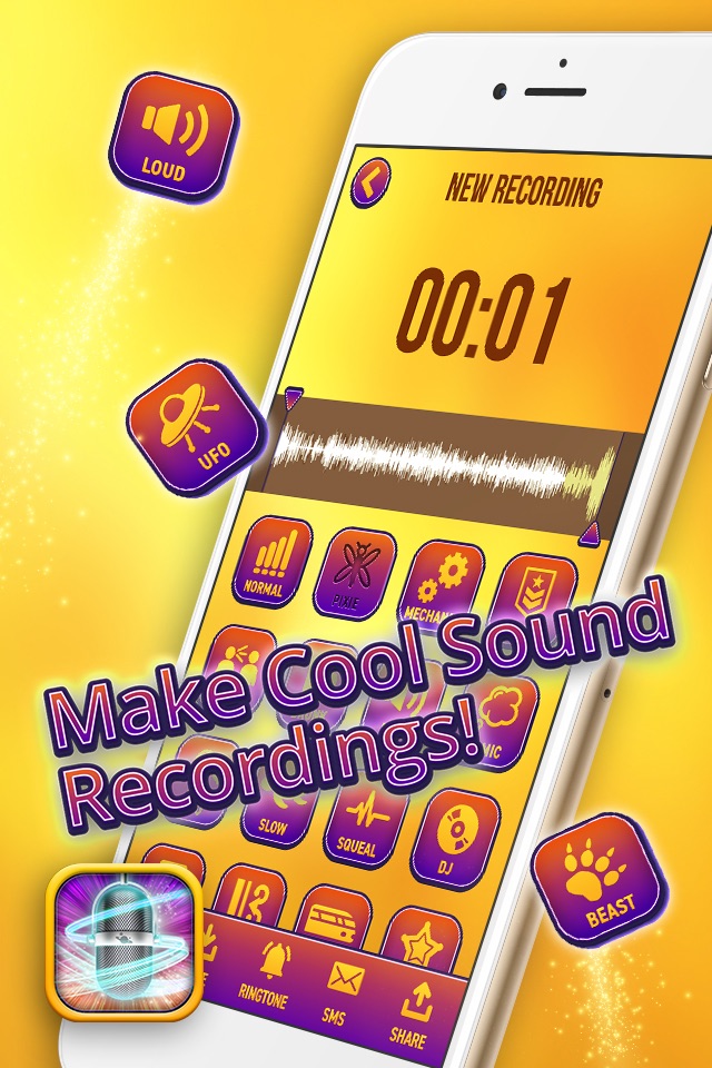 Voice Changer & Recorder – Sound Edit.or and Modifier with Funny Helium Effect.s screenshot 3