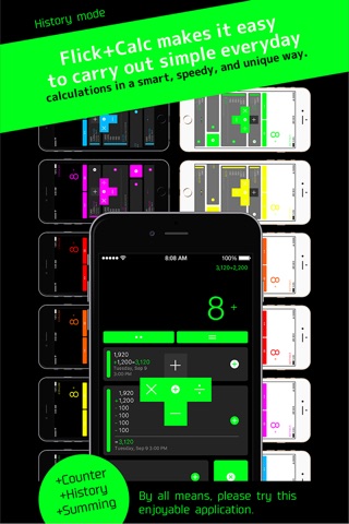 Flick+Calc (Plus Watch) | The world’s easiest and most unique flick calculator screenshot 3